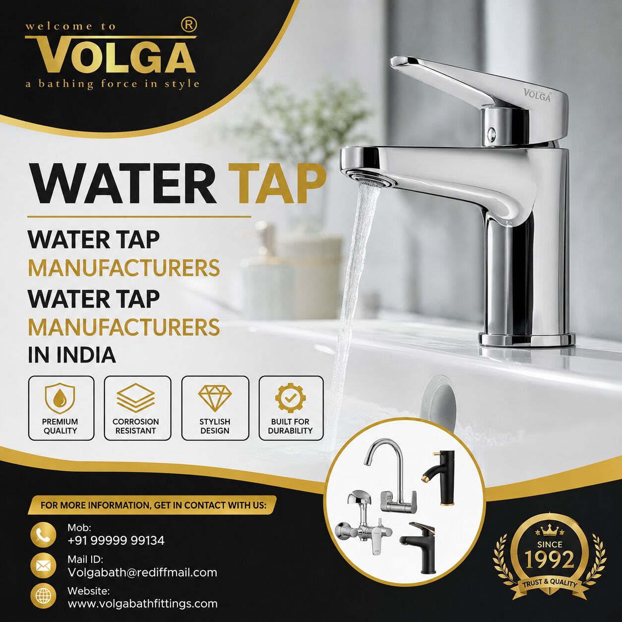 Mumbai, Business, Best Water Tap Manufacturers In India &ndash; Volga Bathfittings