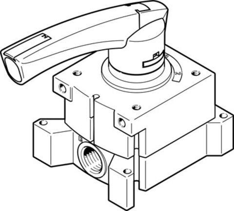 London, Electronics, GBP 106,  Buy Festo VHER Rod Lever Valve | Direct Switching | Pneumatic Valve | EnrgTech