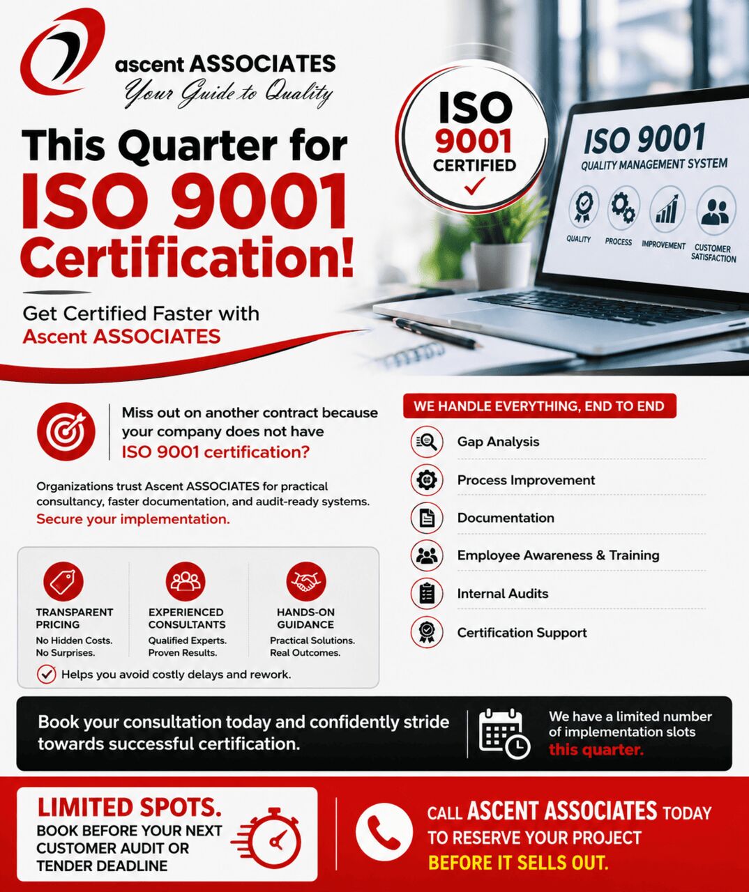 Mumbai, Business, This Quarter For ISO 9001 Certification! Get Certified Faster With Ascent ASSOCIATES