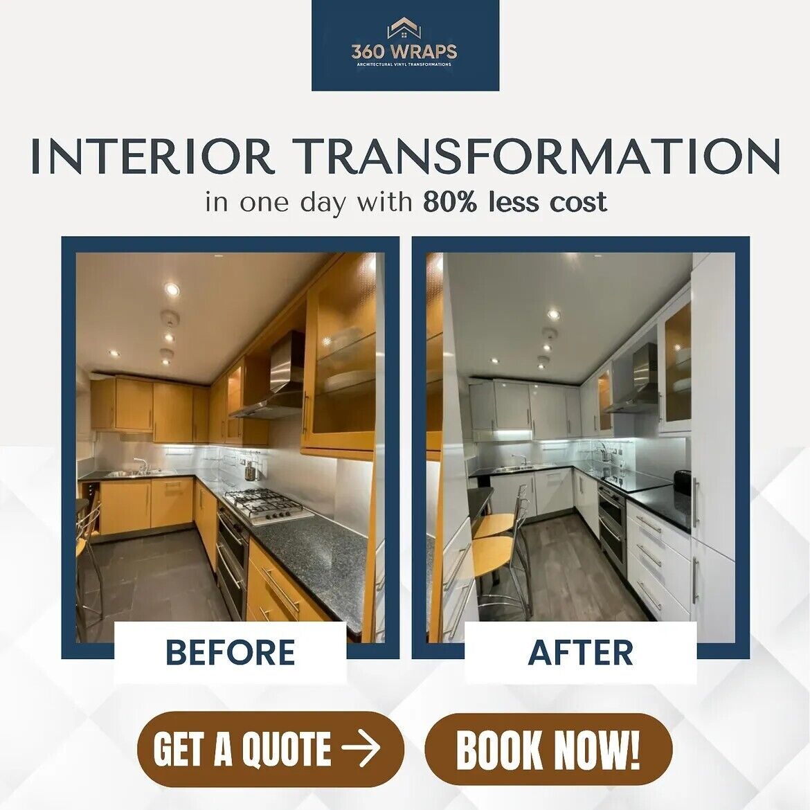Dubai, Interior Design, Kitchen Vinyl Wrapping Dubai | Premium Cabinet Wrapping By 360 Wraps