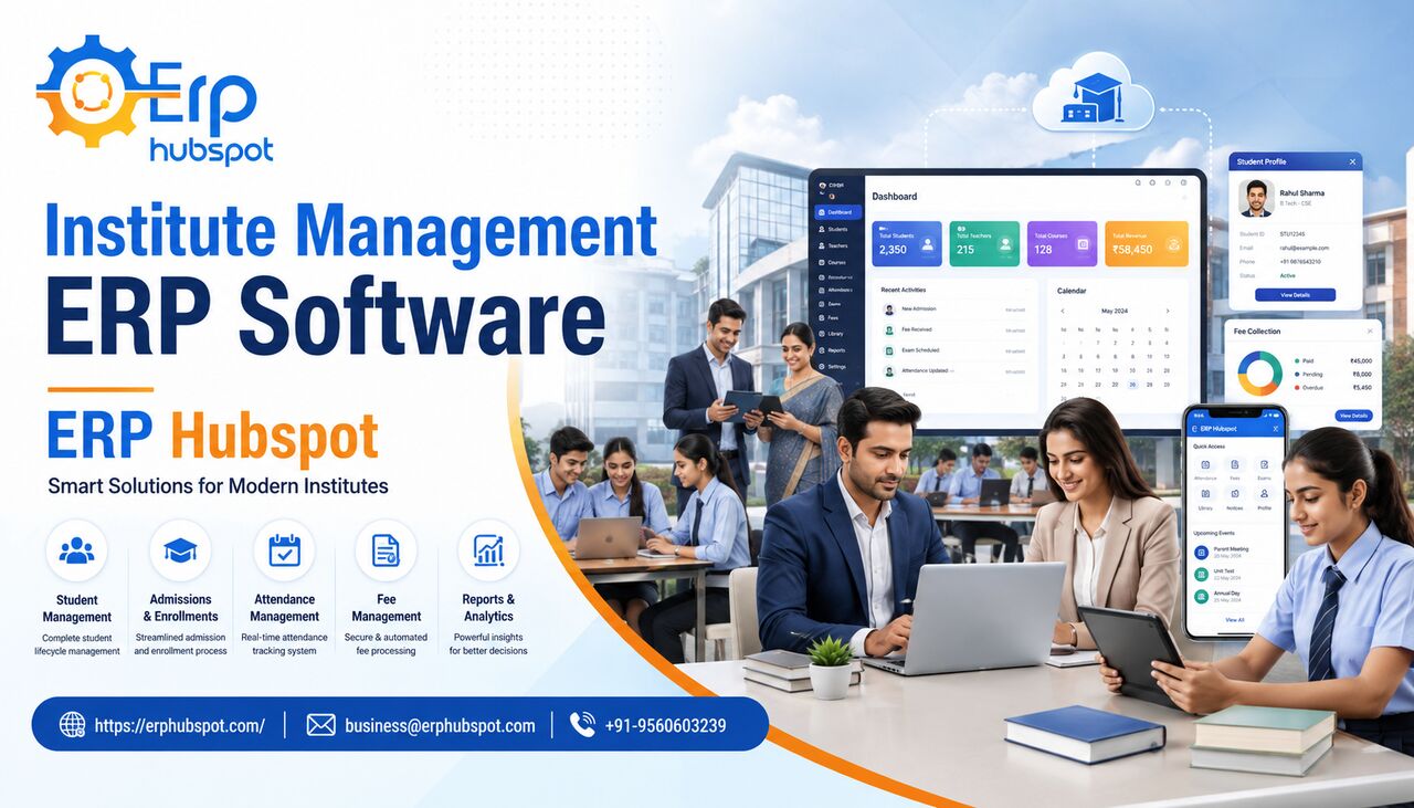 Noida, Software Development, Top Institute Management ERP Software For Smart Administration In Noida | ERP Hubspot