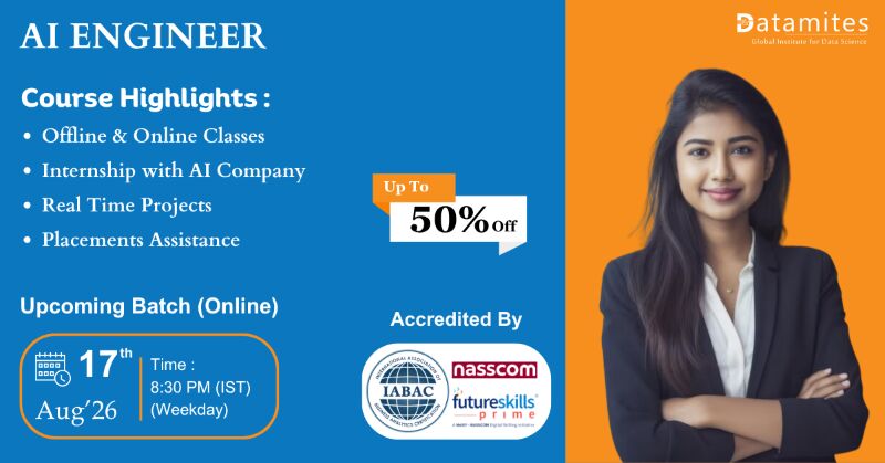 Chandigarh, Education, DataMites Artificial Intelligence Course In Chandigarh