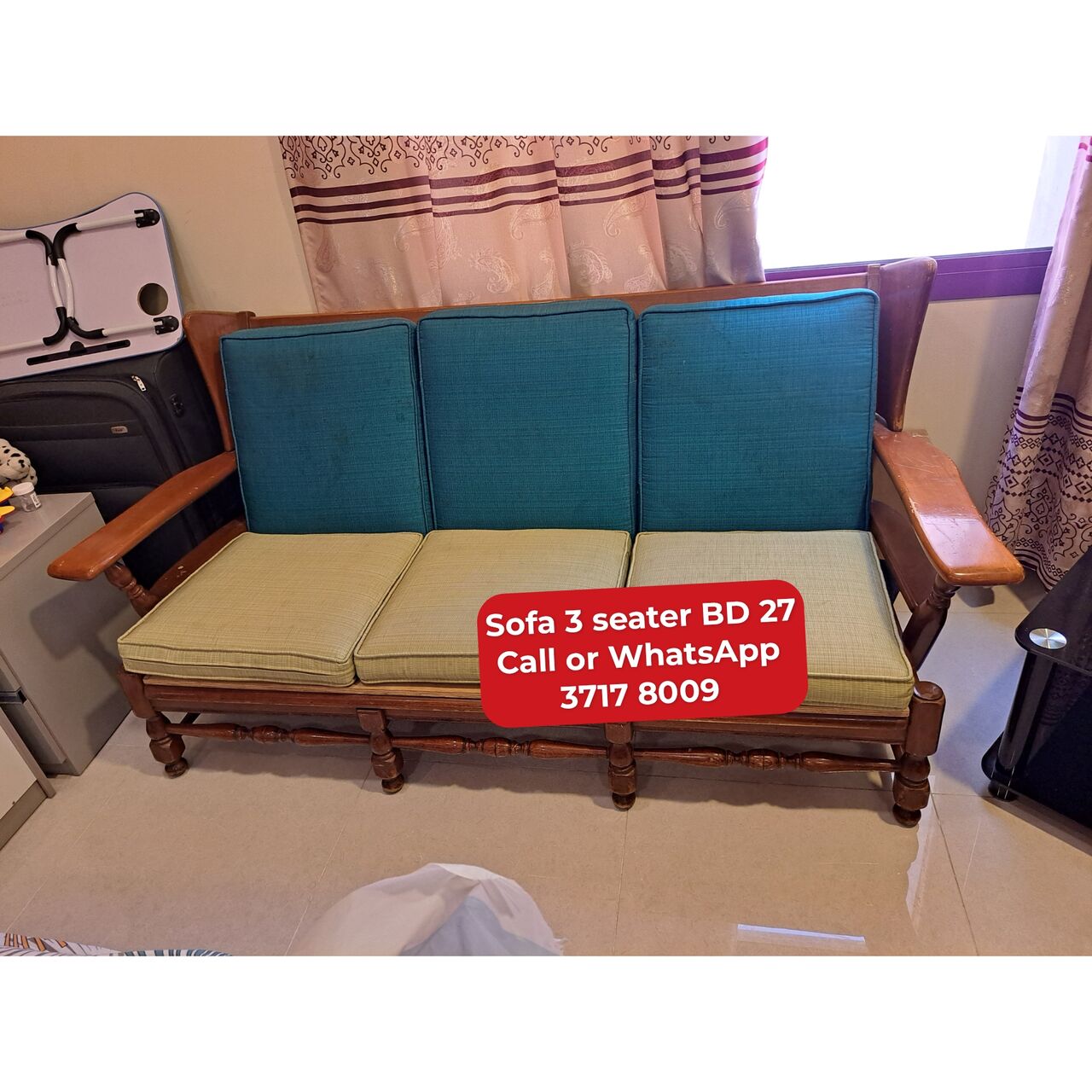 Manama, Furniture, BHD 27,  🌐🌎Sofa 3 Seater  In Good Condition For Sale With Delivery
