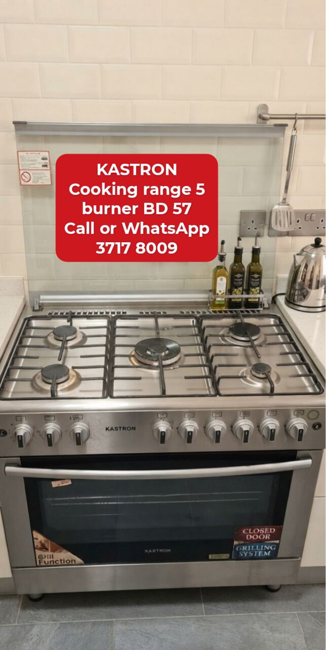 Manama, Appliances, BHD 57,  🌍🌎KASTRON Cooking Range 5 Burner In Good Condition For Sale With Delivery