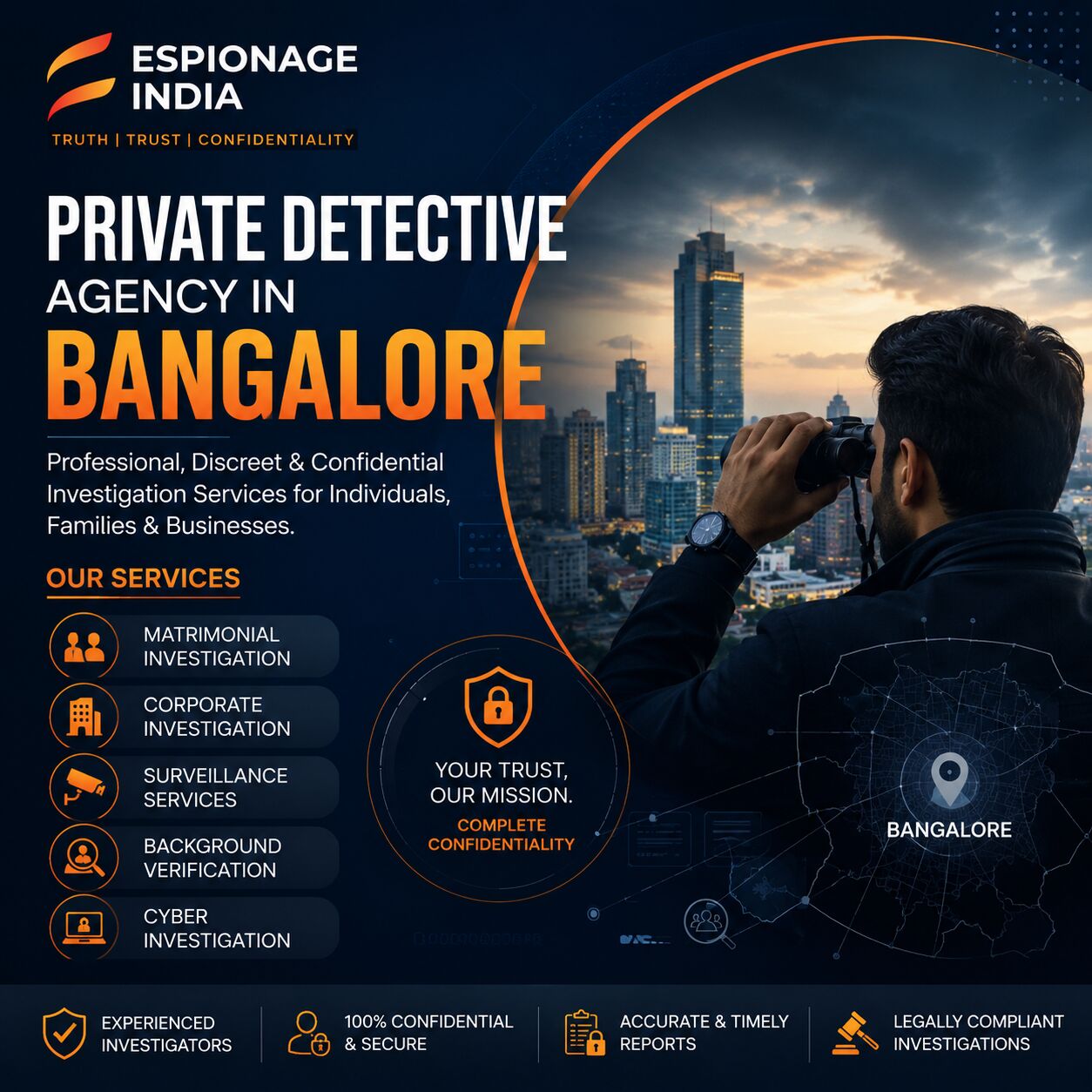 Bangalore, Legal, Private Detective Agency In Bangalore | Confidential Investigation Services