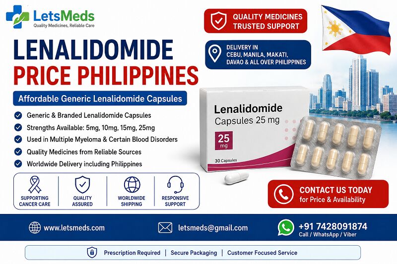 Makati City, Health & Beauty Items, PHP 1,  Lenalidomide 10mg Price Philippines | Affordable Quality Medicine Available From LetsMeds