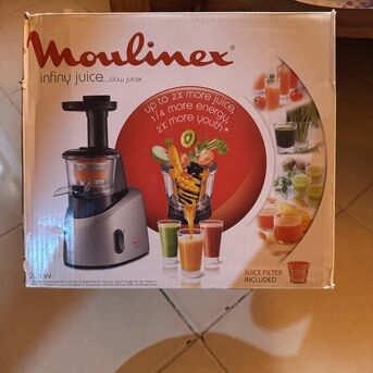 Jeddah, Appliances, SAR 300,  Moulinex Infiny Slow Juicer ZU255B27 &mdash; Used Once, Almost New