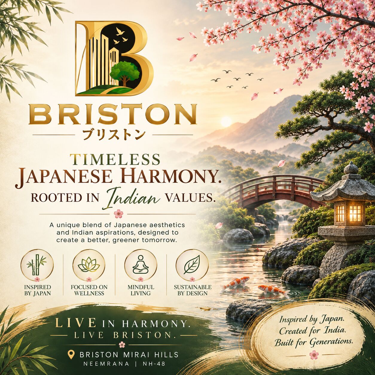 Jaipur, Real Estate For Sale, Briston World Neemrana &ndash; Premium Residential Indo Japanese Township In Neemrana