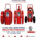 UL Listed, Ansul, Aramco Approved, 125 Lbs Dcp Wheeled Fire Extinguisher Stock In Dammam