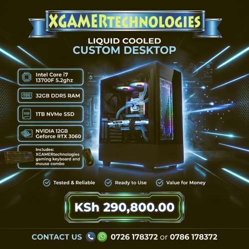 Nairobi, Electronics, KES 290800,  Bespoke Made Core I7 13th Gen Gaming Tower PC