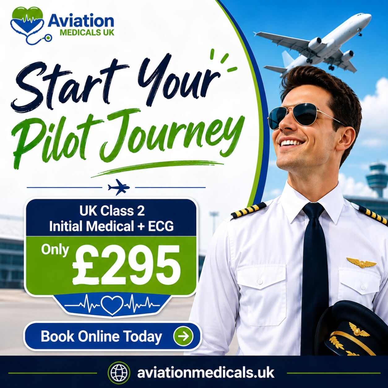 London, Medical, UK Class 2 Initial Medical Including ECG - Discounted At £295