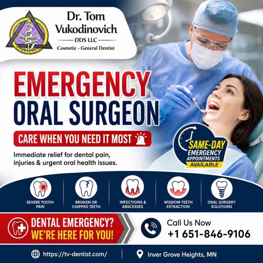New York, Dental, Emergency Oral Surgeon In Inver Grove Heights | Dr. Tom Vukodinovich DDS LLC