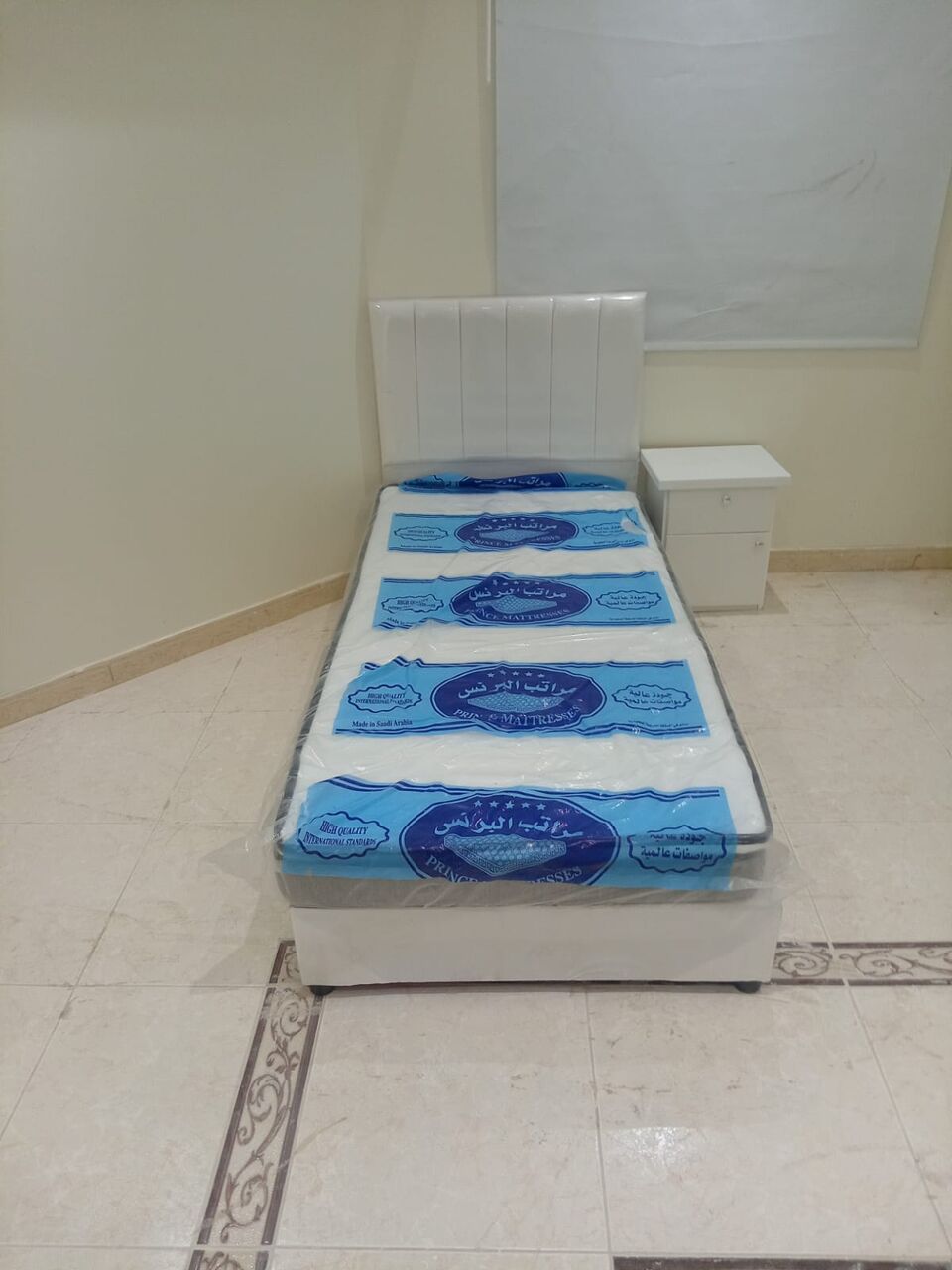Al Malaz, Furniture, SAR 250,  Single Size Bed Frame And Mattress