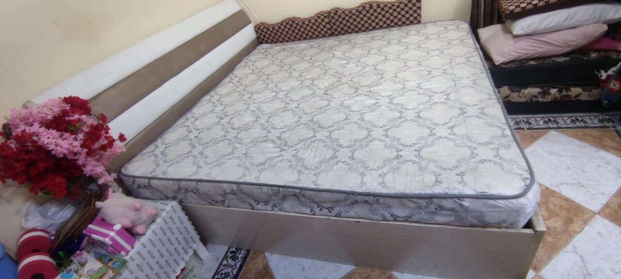 Al Aziziyah, Furniture, SAR 450,  Double Bed With Mattress - Good Condition