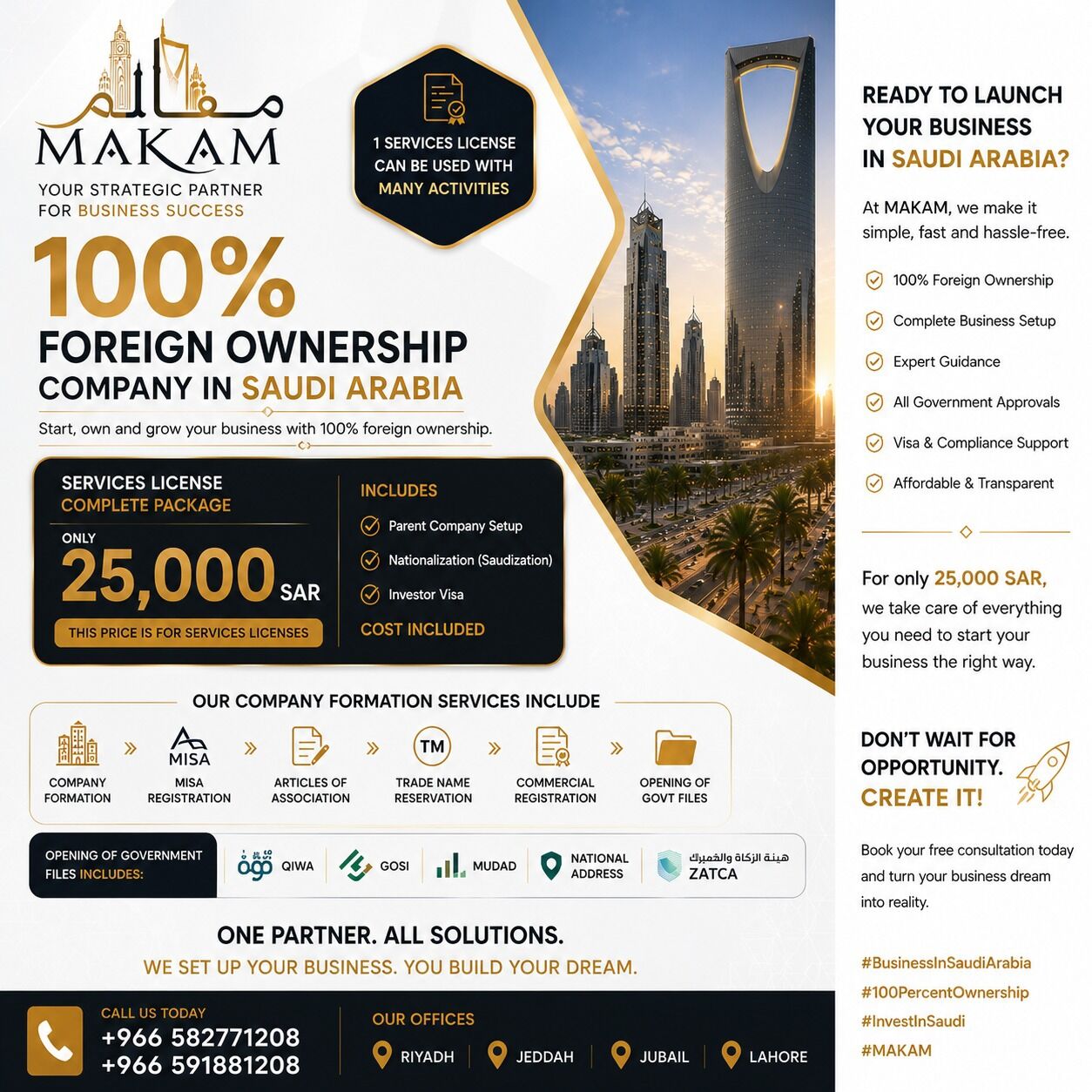 Jubail, Business, We Are Offering Own Company Making