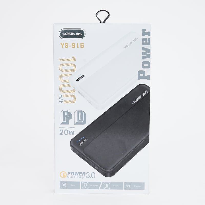 Manama, Electronics, BHD 6,  YesPlus YS-915 10000mAh Power Bank Designed For Fast Charging