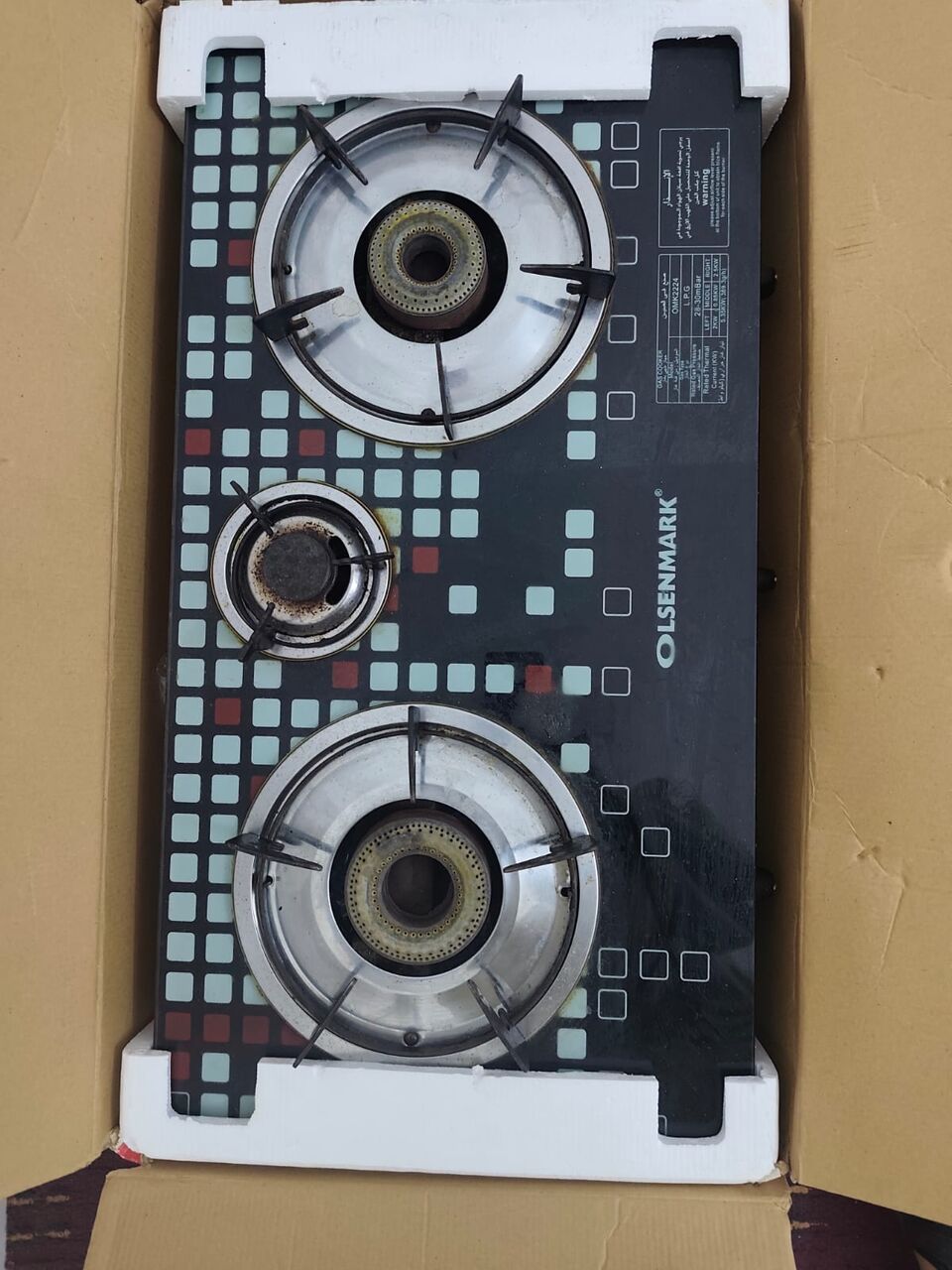 Yanbu, Household Items, SAR 80,  Olensmark Gas Cooker 3 Burner For Sale