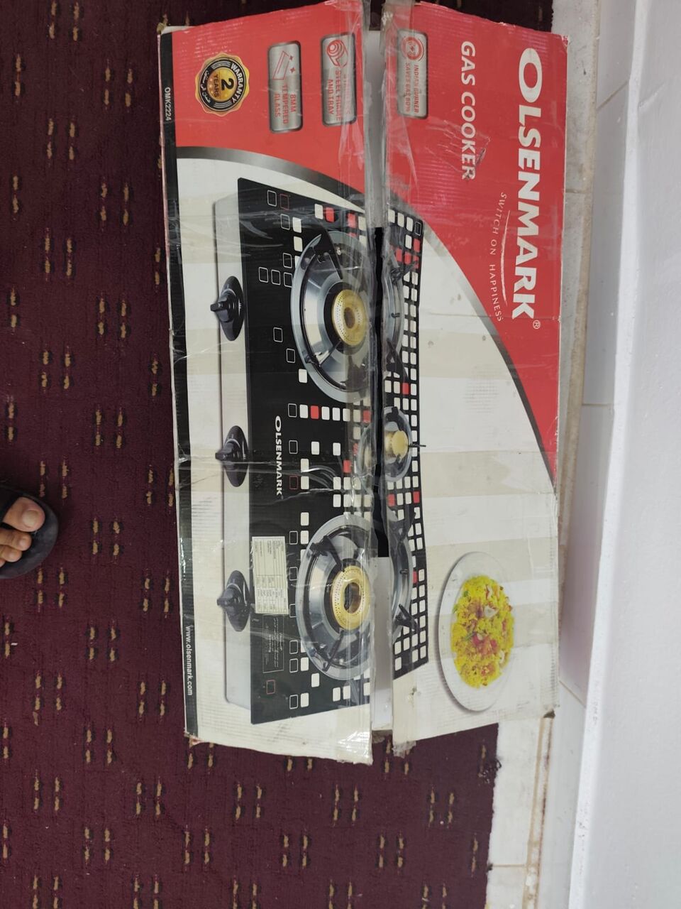 Yanbu, Household Items, SAR 80,  Olensmark Gas Cooker 3 Burner For Sale