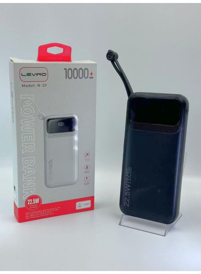 Manama, Electronics, BHD 7,  Levino N-30 10000mAh Power Bank Designed For Fast Charging