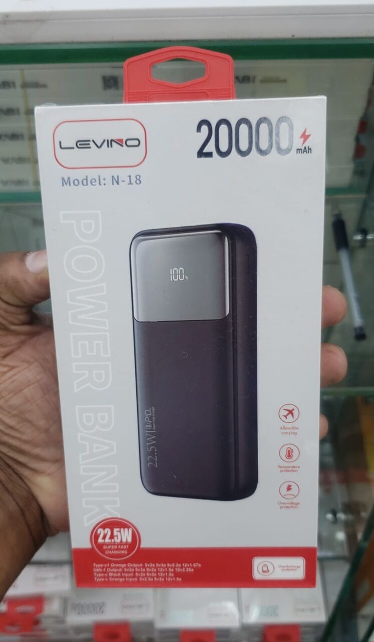 Manama, Electronics, BHD 8,  Levino N-18 20000mAh Power Bank