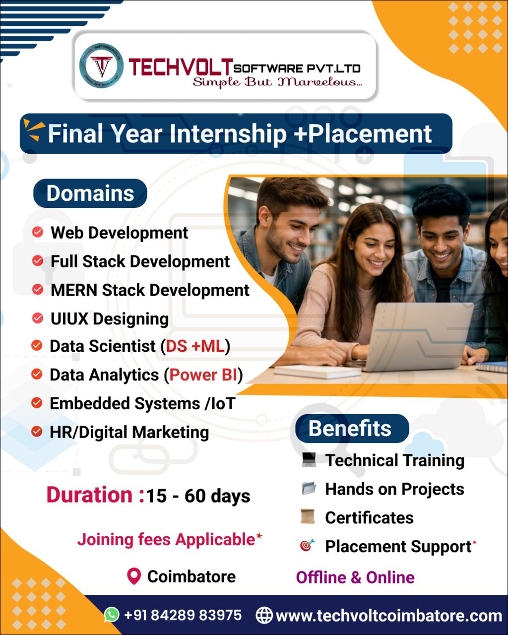 Coimbatore, Marketing, MSc,MCA,MBA Students Internship|Coimbatore-Saibaba Colony