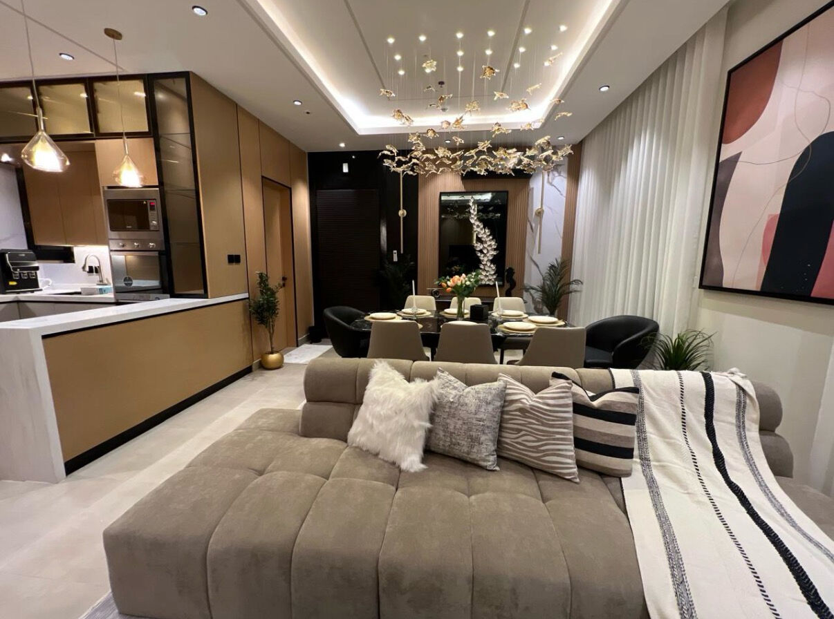 Riyadh, Apartments, Flats, Houses & Villas, SAR 120000/year,  2 BR,  Luxury Fully Furnished Ground-Floor Apartment With A Private Courtyard For Rent &ndash; Khawalid