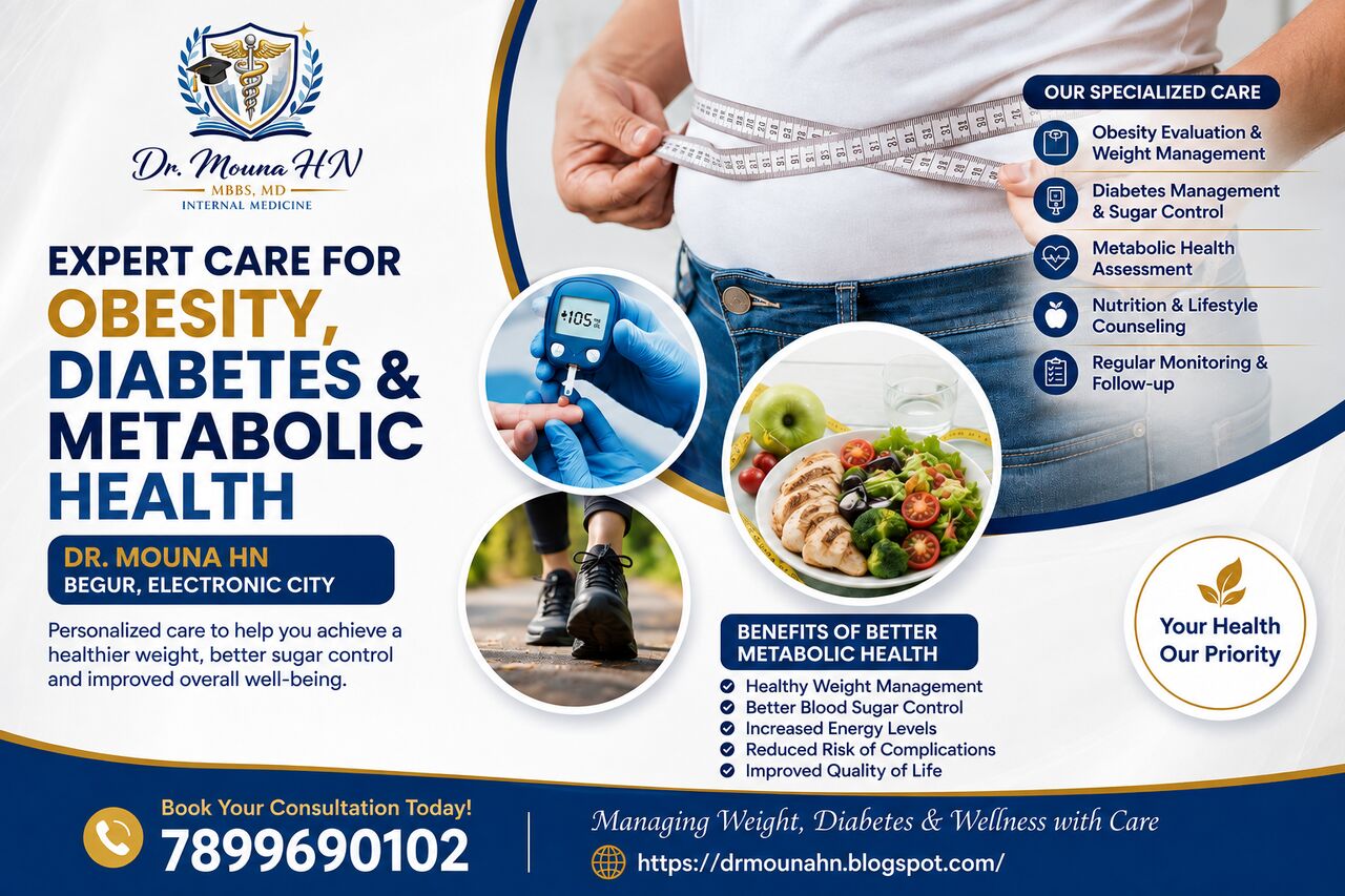 Bangalore, Health, Expert Care For Obesity, Diabetes & Metabolic Health &ndash; Dr. Mouna HN