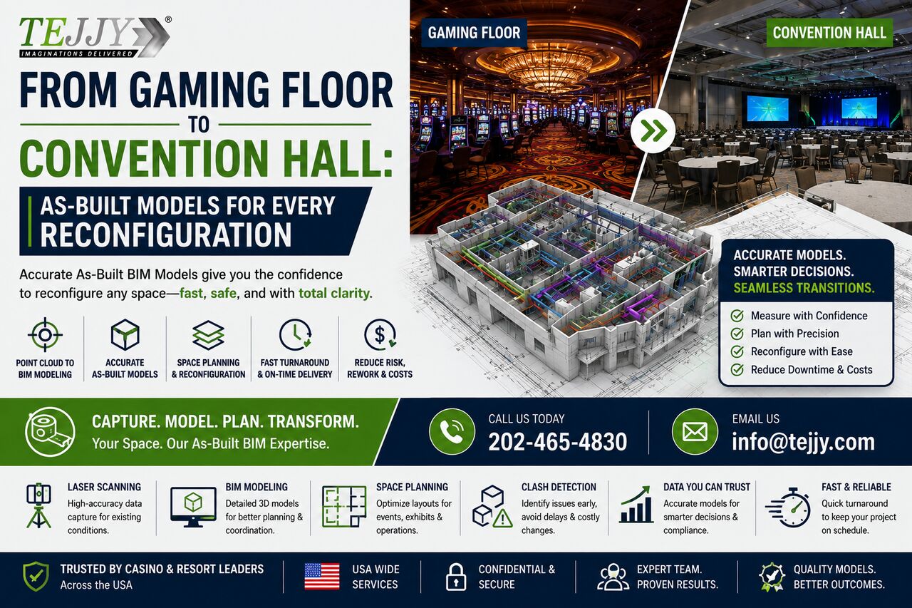 New York, Construction, Casino Renovation BIM Services For Existing Facility Upgrades Las Vegas
