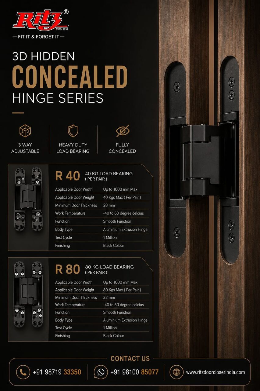 Mumbai, Heavy Equipment, 3D Hidden Concealed Hinges Series