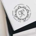 USD 8,  Round Blairmditc Personalized Address Rubber Stamp &ndash; Custom Return Address Stamp