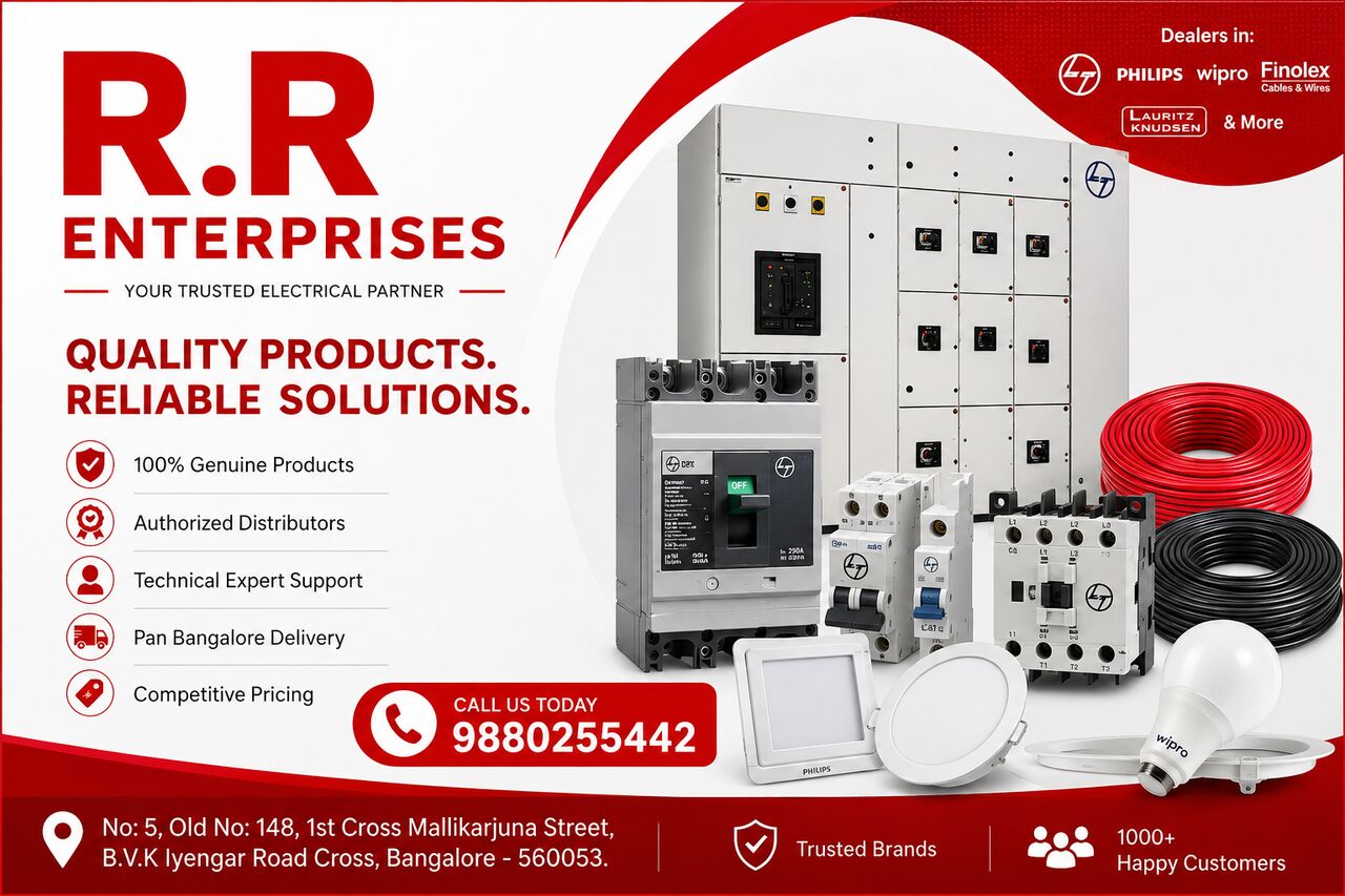 Bangalore, Electrical & Plumbing, INR 4999,  R.R Enterprises | Trusted Electrical Supplier In Bangalore