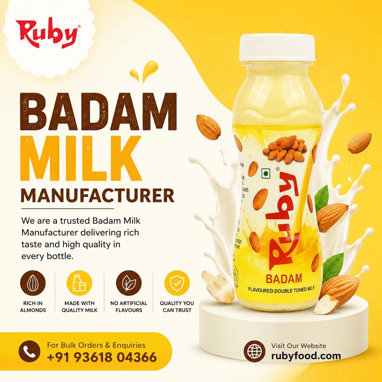 Madurai, Food, INR 40,  Badam Milk Manufacturer In Tamil Nadu