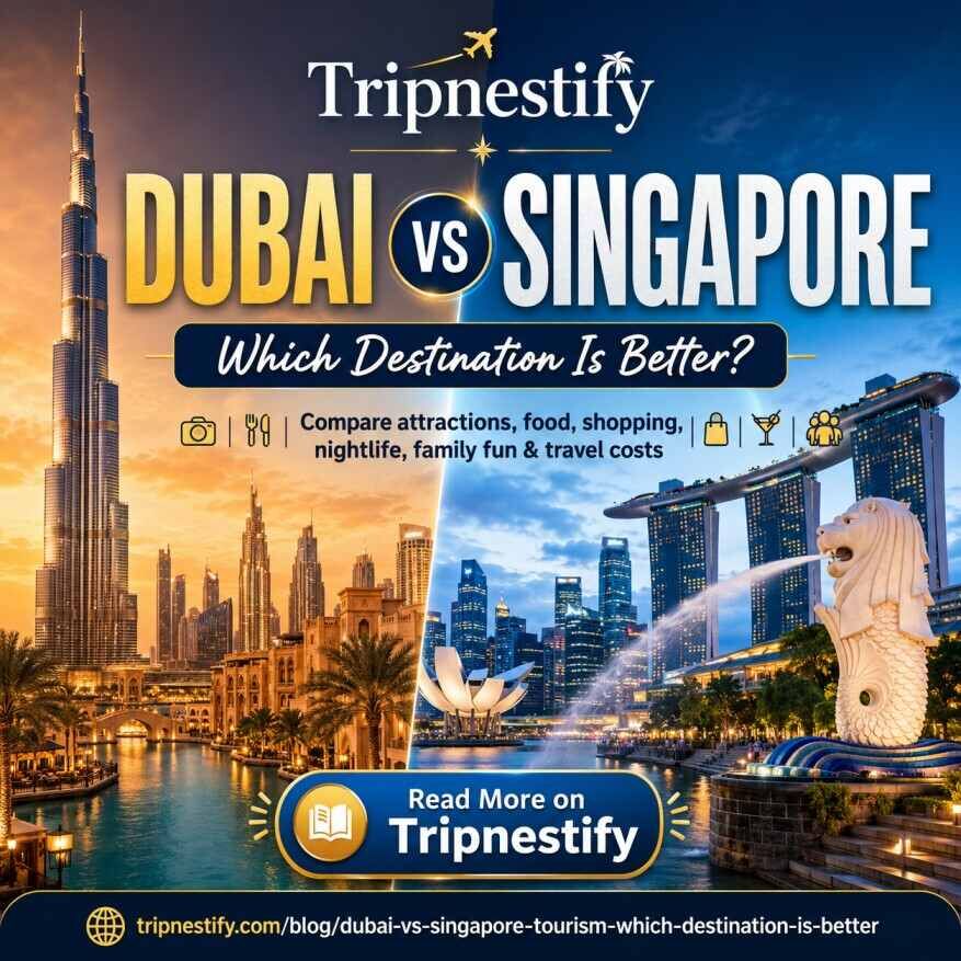 New Delhi, Travel, Dubai Vs Singapore: Which Destination Is Better For Tourism? | Tripnestify