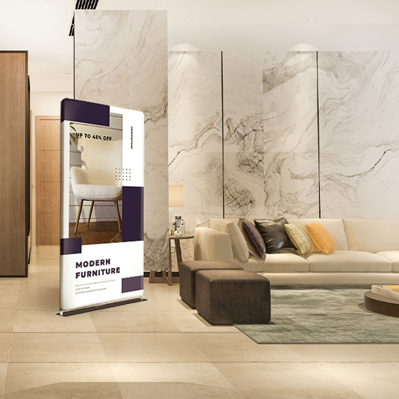 Dallas, Printing, Eye-Catching Tension Fabric Banner Stands For Business Marketing