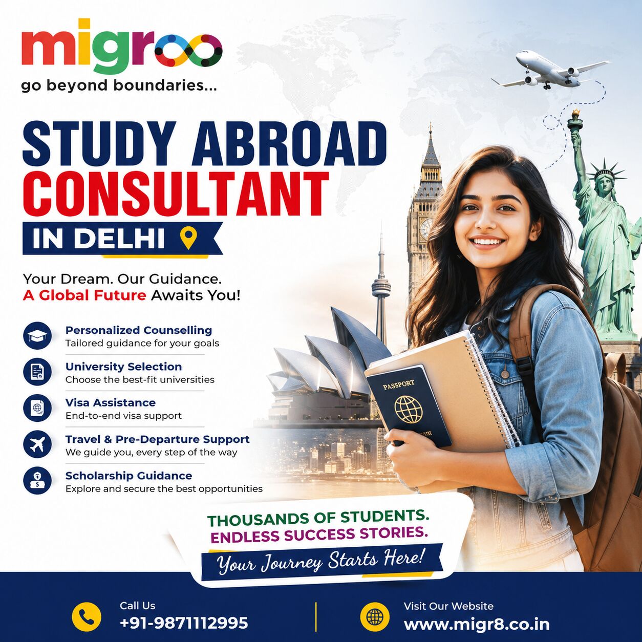 New Delhi, Free Items, Study Abroad Consultant In Delhi