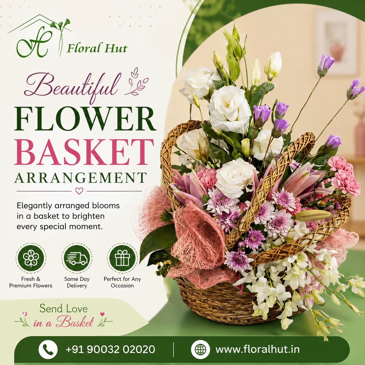 Chennai, Florist, Flower Basket Delivery Chennai