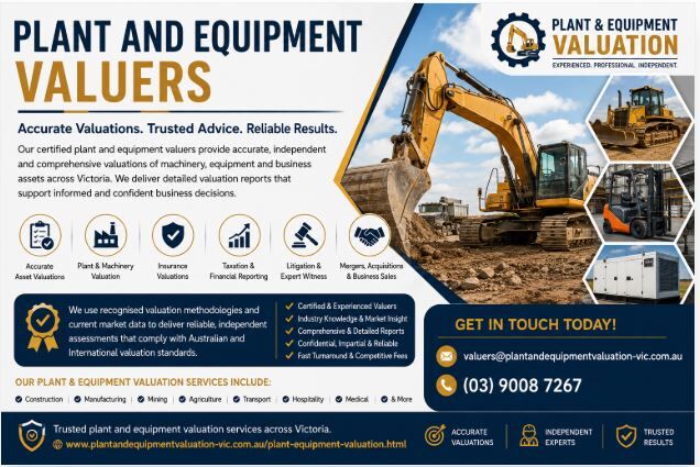Melbourne, Real Estate, Plant And Equipment Valuers &ndash; Professional Valuation Services