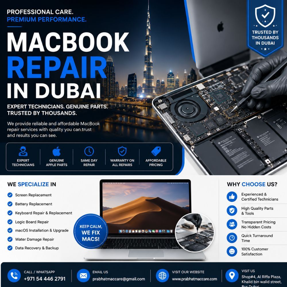 Bur Dubai, Appliance Repair, Fast & Affordable MacBook Repair In Dubai With Certified Apple Technicians