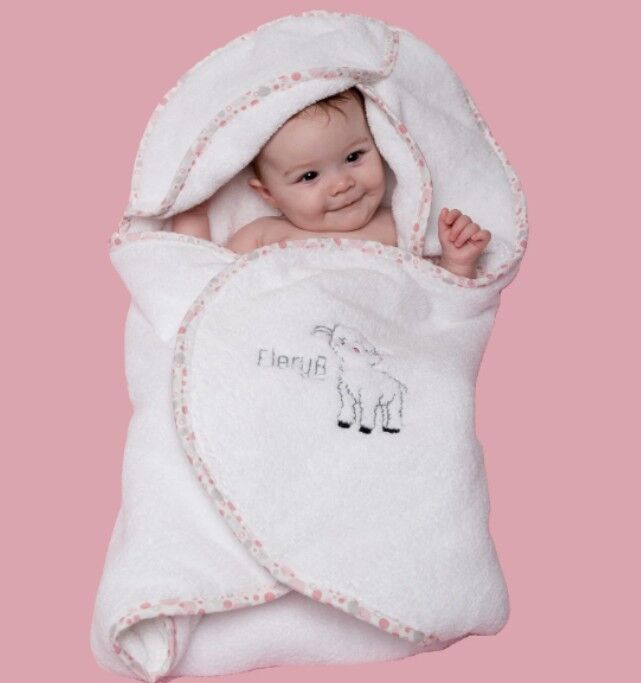 New York, Baby & Kid Stuff, USD 198,  Shop Luxury Pink Hooded Baby Towel For Ultimate Baby Comfort At EleryB