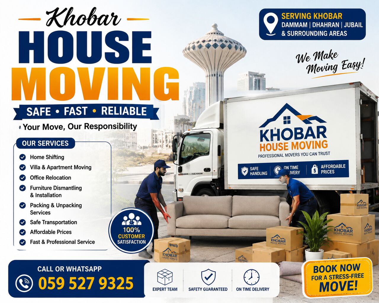 Akrabia, Relocation, House Shifting Services In Al Khobar | Professional Packers & Movers | Call 0595279325
