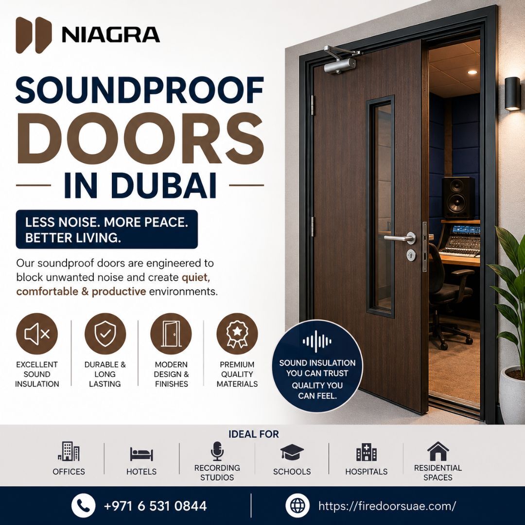 Dubai, Furniture, Soundproof Doors In Dubai | Acoustic Door Solutions