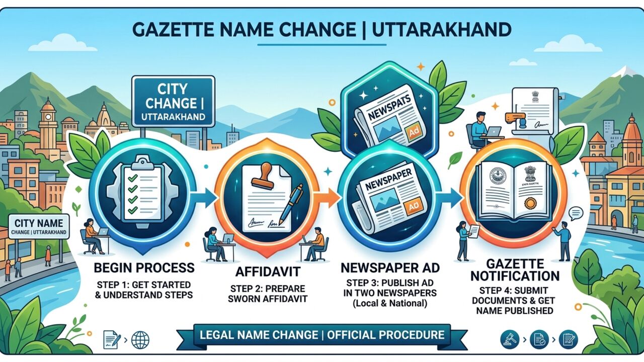 New Delhi, Legal, Get Gazette Name Change In Uttarakhand Done Hassle-Free