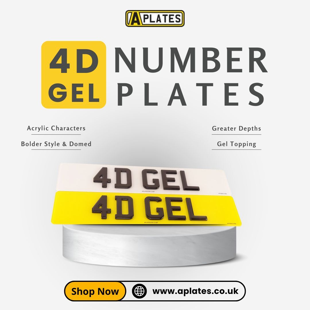 London, Auto Parts, 4D Gel Number Plates For A Modern Vehicle Look