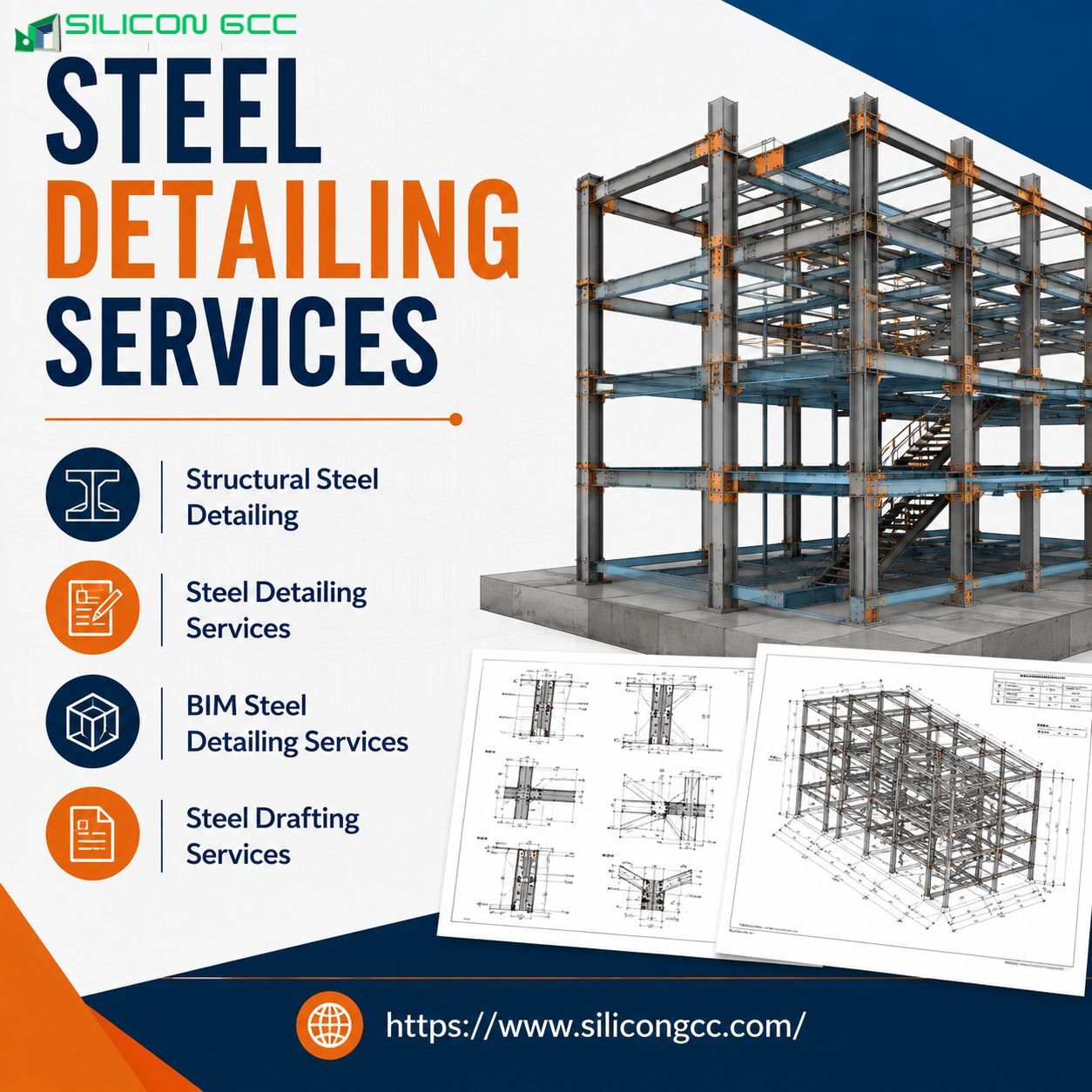 Abu Dhabi, Construction, Steel Detailing Services In Abu Dhabi, UAE