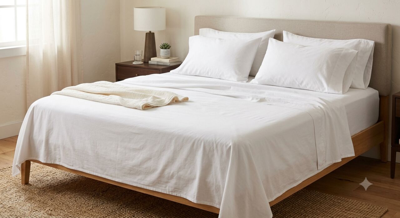Mumbai, Household Items, INR 1499,  King Size Cotton Bedsheet &ndash; Elegant Design, Premium Comfort