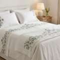 INR 1499,  Embroidered Cotton Bedsheet &ndash; Handcrafted Design, Luxury Finish