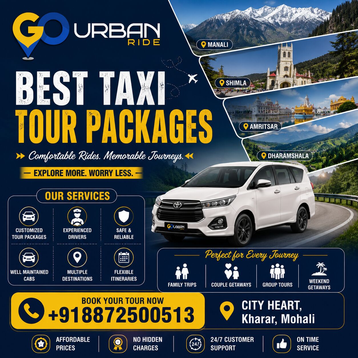 Chandigarh, Travel, What Are The Best Taxi Tour Packages In India?