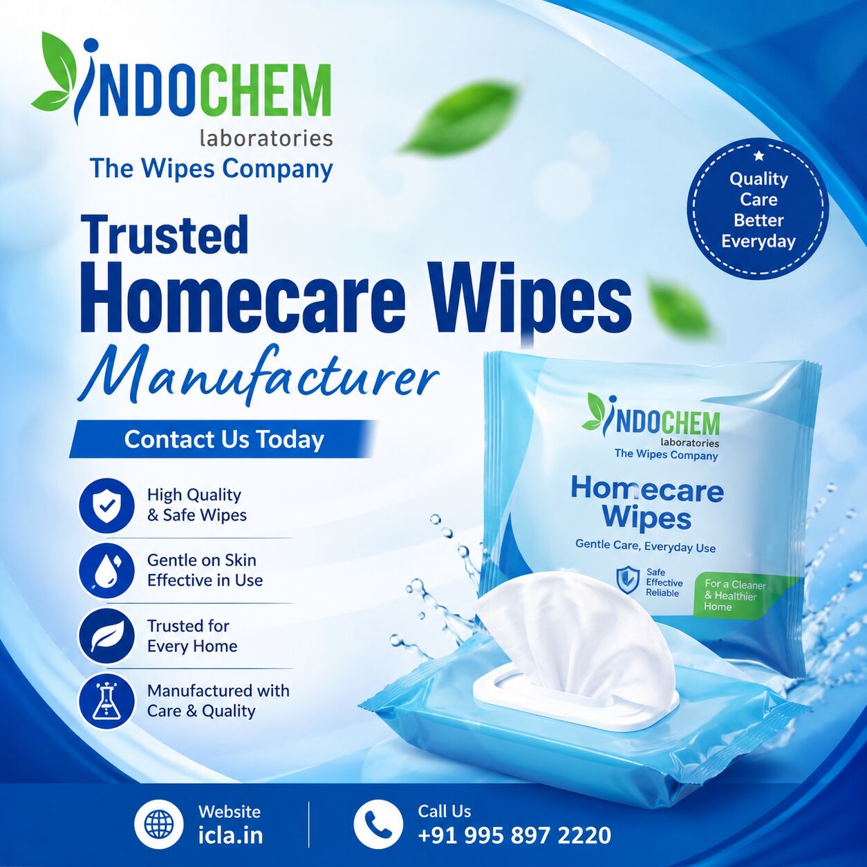 Ahmedabad, Business, Homecare Wipes Manufacturer In India | Bulk OEM Supply