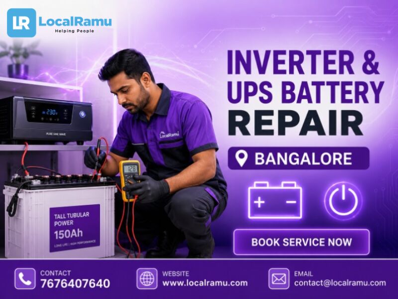 Bangalore, Appliance Repair, Expert Inverter And Ups Battery Repair In Bengaluru With LocalRamu