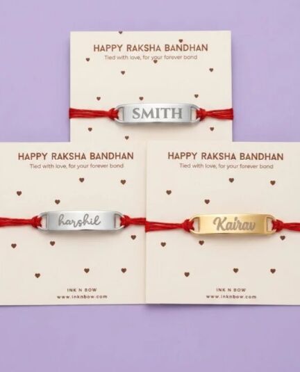 Mumbai, Health & Beauty Items, INR 199,  Get Inknbow Personalized Timeless Metal Rakhi For Your Dear Family